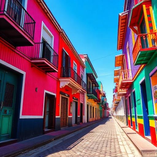 Colorful Caminito street in La Boca, Buenos Aires